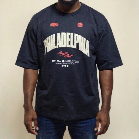 Philadelphia 76ers “Ring the Bell / World Tour” T-Shirt – 3XL Mitchell&Ness - Picture 1 of 5